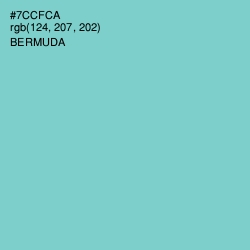 #7CCFCA - Bermuda Color Image