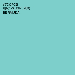 #7CCFCB - Bermuda Color Image