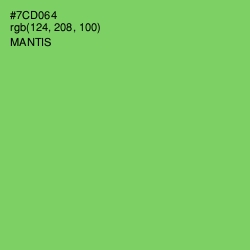 #7CD064 - Mantis Color Image