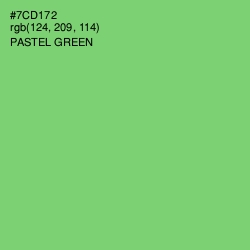 #7CD172 - Pastel Green Color Image