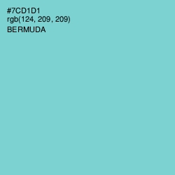 #7CD1D1 - Bermuda Color Image