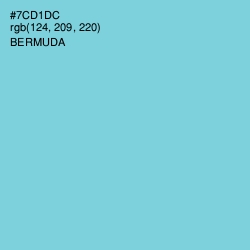 #7CD1DC - Bermuda Color Image