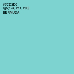 #7CD3D0 - Bermuda Color Image