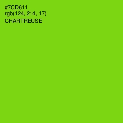 #7CD611 - Chartreuse Color Image