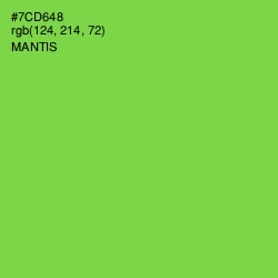 #7CD648 - Mantis Color Image