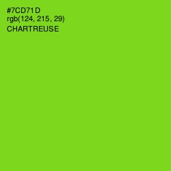 #7CD71D - Chartreuse Color Image