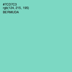 #7CD7C3 - Bermuda Color Image