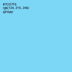 #7CD7F6 - Spray Color Image