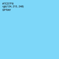 #7CD7F8 - Spray Color Image