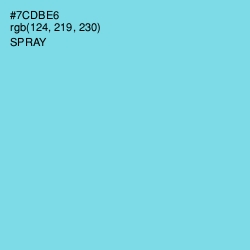 #7CDBE6 - Spray Color Image