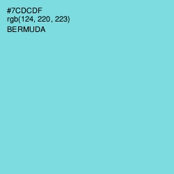 #7CDCDF - Bermuda Color Image