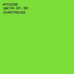 #7CDD3B - Chartreuse Color Image