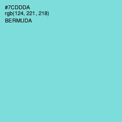 #7CDDDA - Bermuda Color Image