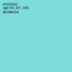 #7CDDDC - Bermuda Color Image