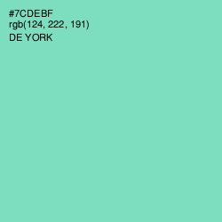 #7CDEBF - De York Color Image