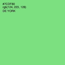 #7CDF80 - De York Color Image