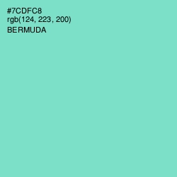 #7CDFC8 - Bermuda Color Image