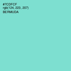 #7CDFCF - Bermuda Color Image