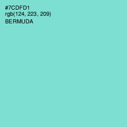 #7CDFD1 - Bermuda Color Image