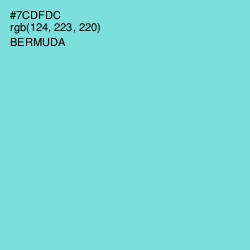 #7CDFDC - Bermuda Color Image