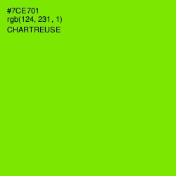 #7CE701 - Chartreuse Color Image
