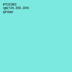 #7CE9E0 - Spray Color Image