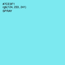 #7CE9F1 - Spray Color Image