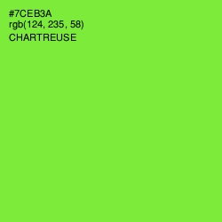 #7CEB3A - Chartreuse Color Image