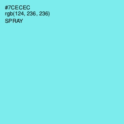 #7CECEC - Spray Color Image
