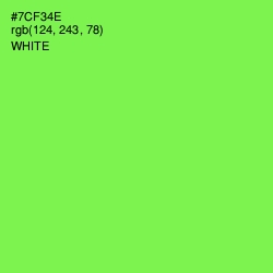 #7CF34E - Screamin' Green Color Image