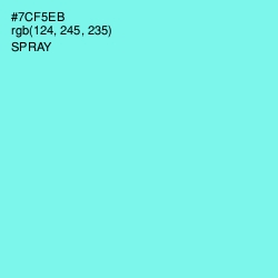 #7CF5EB - Spray Color Image