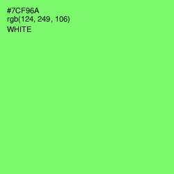 #7CF96A - Screamin' Green Color Image