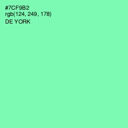 #7CF9B2 - De York Color Image