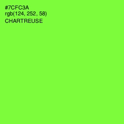 #7CFC3A - Chartreuse Color Image