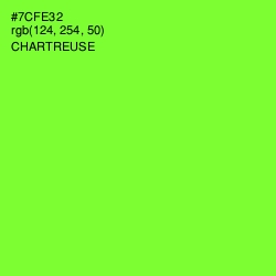 #7CFE32 - Chartreuse Color Image