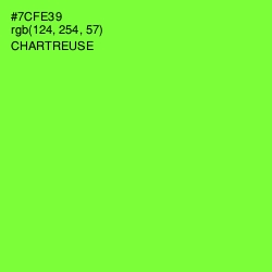 #7CFE39 - Chartreuse Color Image