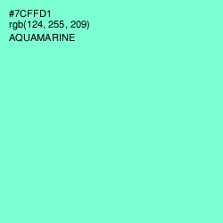 #7CFFD1 - Aquamarine Color Image