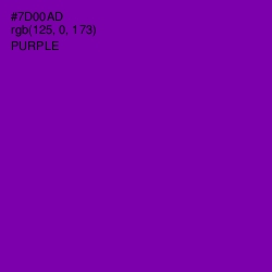 #7D00AD - Purple Color Image