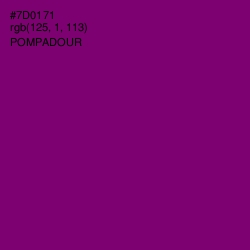 #7D0171 - Pompadour Color Image