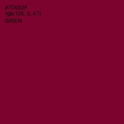 #7D032F - Siren Color Image