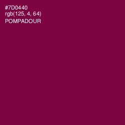 #7D0440 - Pompadour Color Image