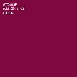 #7D083E - Siren Color Image