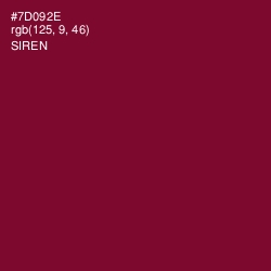 #7D092E - Siren Color Image