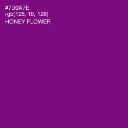 #7D0A7E - Honey Flower Color Image