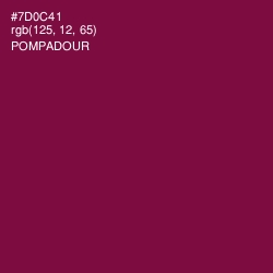 #7D0C41 - Pompadour Color Image