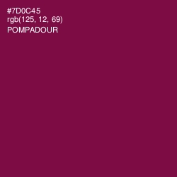 #7D0C45 - Pompadour Color Image