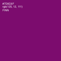 #7D0C6F - Finn Color Image