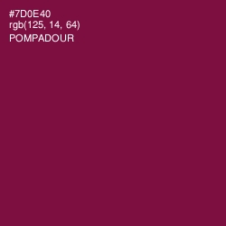 #7D0E40 - Pompadour Color Image