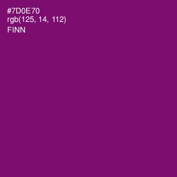 #7D0E70 - Finn Color Image