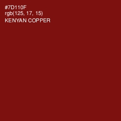 #7D110F - Kenyan Copper Color Image